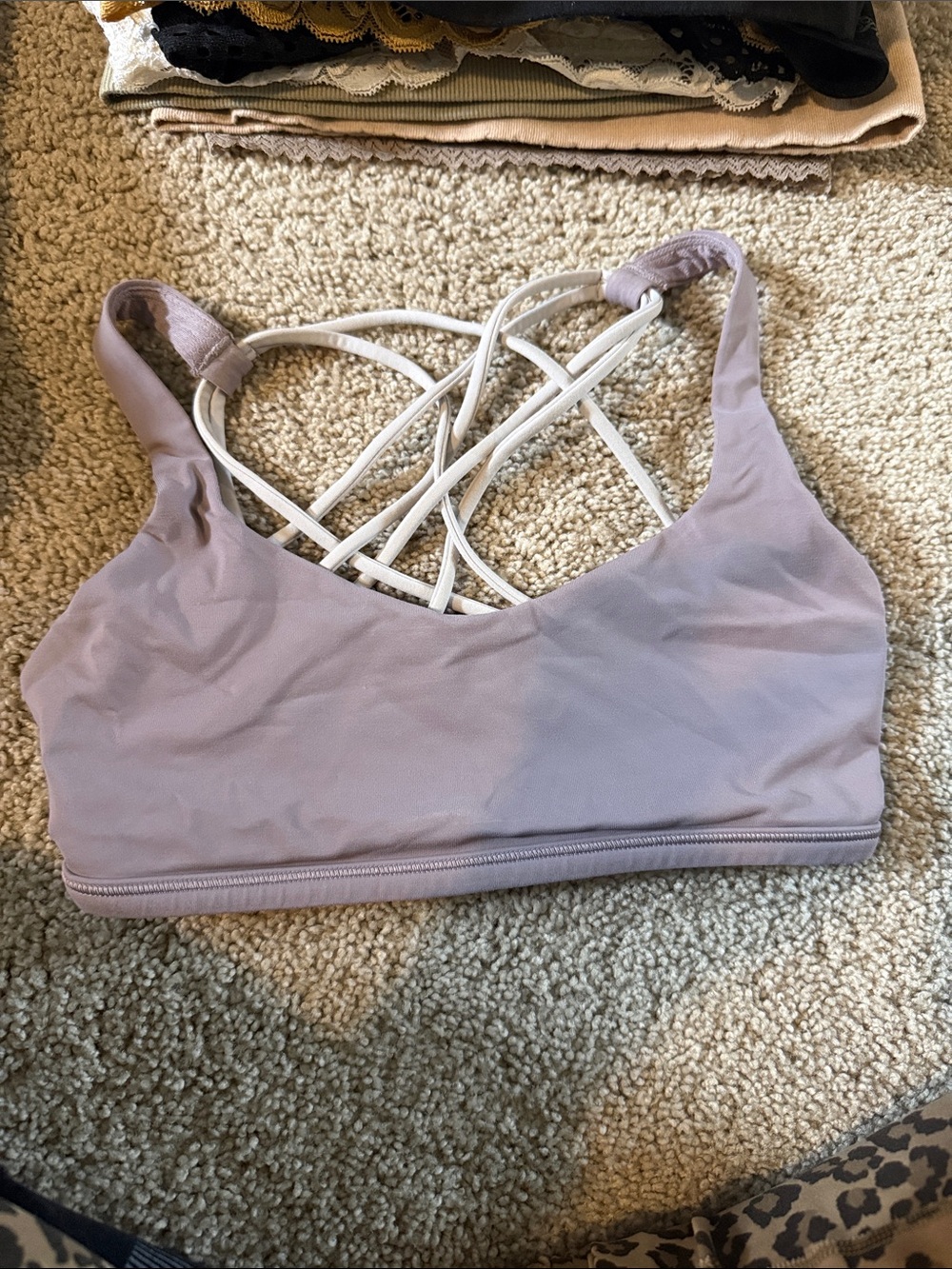 lululemon athletica Lilac Strappy Sports Bra